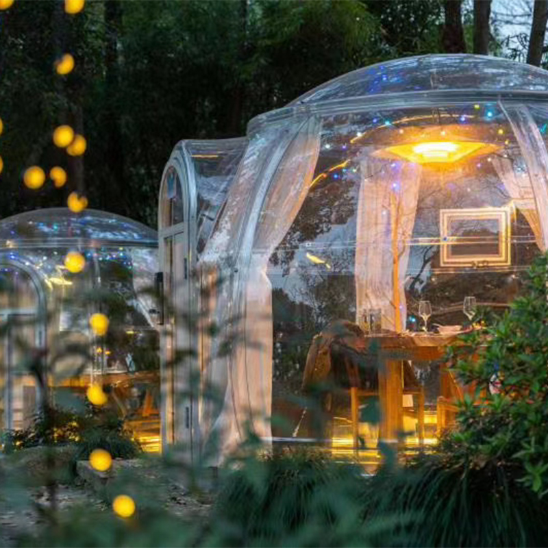 3,3 metri Tenda a cupola trasparente economica tenda da cupola da campeggio per esterni per resort hotel, campeggio, attività all\'aperto