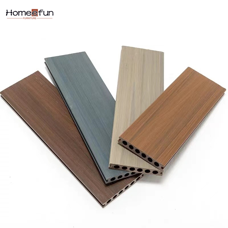 2022 Pannello composito all\'aperto composito di plastica impermeabile calda calda di legno composito di installazione facile Wpc Decking Floor Panel Prodotto